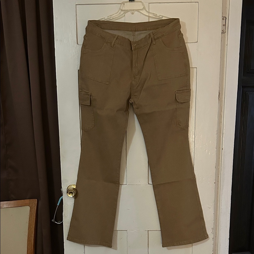 New in SHEIN bag, never worn Women's Tan Boot Cut Jeans